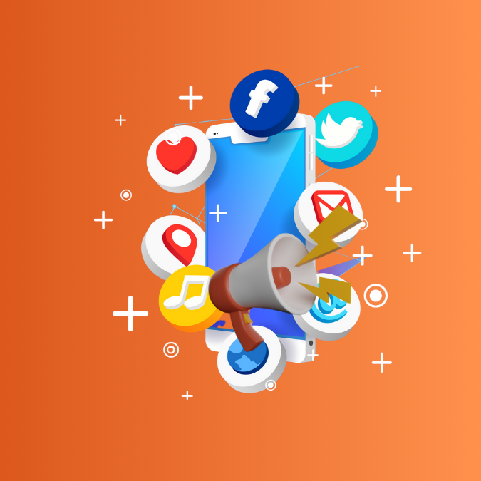 Post de Instagram Día de las Redes Sociales Moderno Rojo(3)